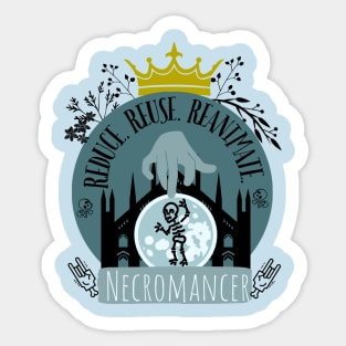 Hello my name is.. Necromancer! Sticker